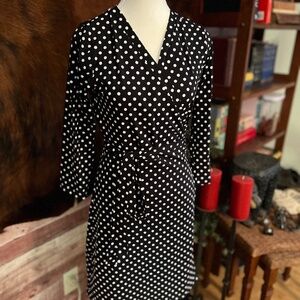 Lands End Wrap Around Swim Cover Dress